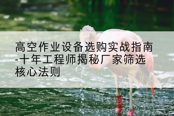 拉萨剪叉式升降机厂家-高空作业设备选购实战指南-十年工程师揭秘厂家筛选核心法则