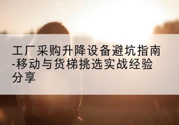 拉萨移动式升降机怎么选-工厂采购升降设备避坑指南-移动与货梯挑选实战经验分享